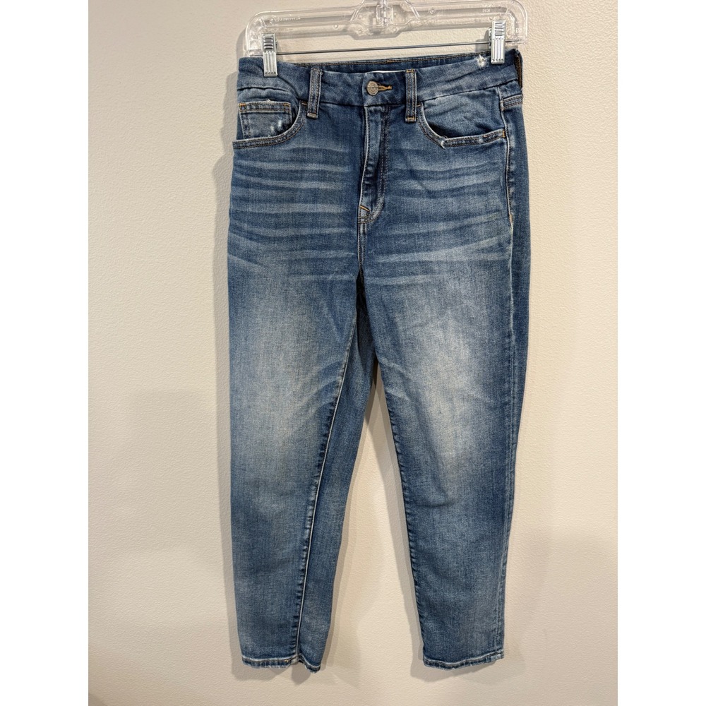 Willow + Root Womens Jeans Medium Wash Distressed Ripped High‎ Rise size 27